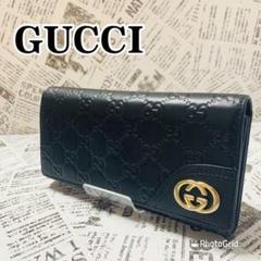 低価格 長財布 グッチ GUCCI 【新品同様】A1 赤 派手 目立つ ゴールド ...