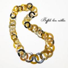 水牛 ロングネックレス バッファローホーンアクセサリー