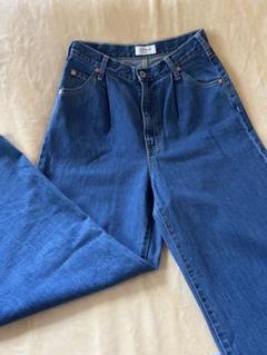 スローブイエナ LE DENIMワイドフレアタックファイブポケットパンツ 40 2025年最新】le denimワイドフレアタックファイブポケットパンツ