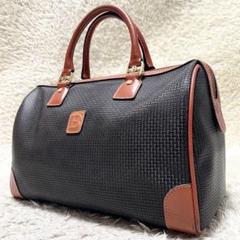 【極美品】BALLY ハンドバッグ　ミニボストン　レザー　黒　ゴールド金具