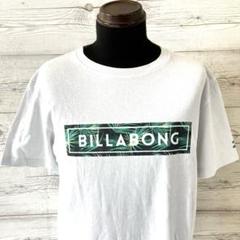 ビラボン サーフ Tシャツ ホワイト ビッグロゴ M サイドロゴ 5048