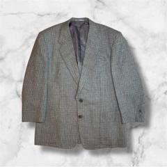 美品 TROJAN チェック柄 テーラードジャケット グレー系