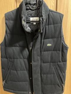 Lacoste ダウンベスト ダークグレー　中古 LACOSTE - 美品 LACOSTE ラコステ 2WAY フーディー ダウンベスト