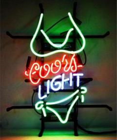 オーダーメイド　ネオン看板 COORS LIGHT ビキニバー　装飾LED