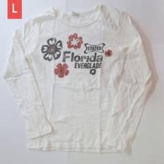ロングTシャツ　レディース　長袖　白　ホワイト　L　まとめ割