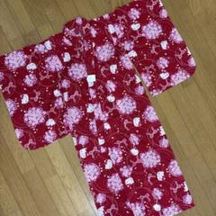 キティちゃん 赤 桜 浴衣 お祭り 110cm キティ ハローキティ
