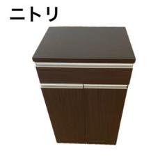 【値下げ/送料無料】ニトリ ゴミ箱 分別ペールカウンター ダークブラウン 値下げ/送料無料】ニトリ ゴミ箱 分別ペールカウンター ダーク