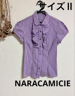 未使用タグ付き⭐️ナラカミーチェ フリル ブラウス シアー アイボリー M NARACAMICIE - 美品✨ ナラカミーチェ フリルシアーブラウス