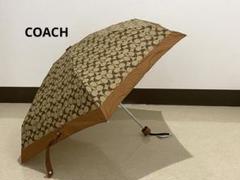 未使用タグ付き COACH コーチ キャンバス総柄ワンタッチ