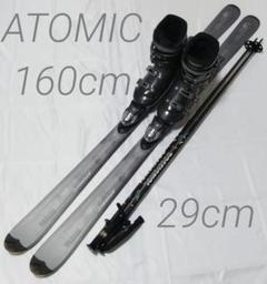 2A■スキーセット板ATOMIC160cm■靴MCCOUGAR29cm 2A□スキーセット板ATOMIC160cm□靴MCCOUGAR29cm ウィンタースポーツ