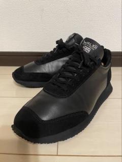 未使用　新品　WALSH ENSIGN-T BLACK UK8 英国製 walshスニーカーENSIGN 黒 25.5〜26 靴