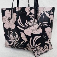 kate spade　ケイトスペード　トートバッグ　リバーシブル　花柄　レザー