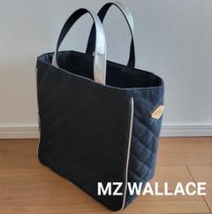 【極美品】エムジーウォレス トートバッグ　A4可　キルティング　黒　金 MZ WALLACE】エムジー ウォレス キャンバスキルティング トート