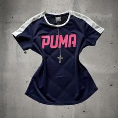 y2k PUMA tシャツ ピチt サイバーテック グランジ 平成ギャル ロゴ