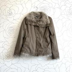 【美品】OZOC モッズコート　カーキー　size38 OZOC - オゾック モッズコート ファー ミリタリー アウター