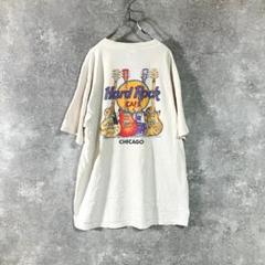 TULTEX　Tシャツ　USA製　ピンク　ハードロックカフェ　ギター