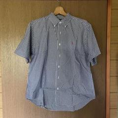 Ralph Lauren 半袖チェックシャツ クラシックフィット LL