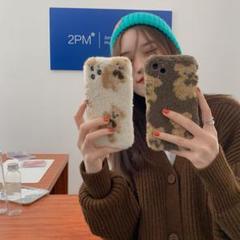 豹柄 iPhone12 ケース ベージュ