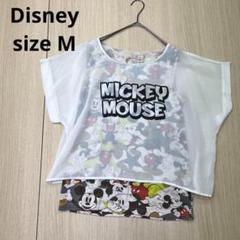 Disney ディズニー レイヤー ミッキー カットソー M
