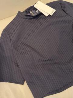 トップス Blooming jacquard tops(Navy) Audire Audire】Blooming jacquard tops(Navy) - メルカリ