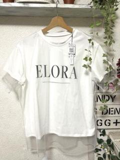 新品タグ付き　RADIATE ラディエイト チュールレイヤード　ロゴTシャツM