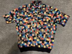 vintage multi color polo shirt