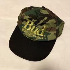 90s バドワイザー Bud カモフラ ベースボールキャップ