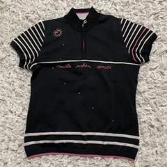 mila schön sports ハーフジップポロシャツ