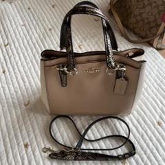 COACH 【COACH】コーチ トートバッグ ハンドバッグ パイソン柄