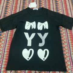 OPEN YY ブラック Tシャツ