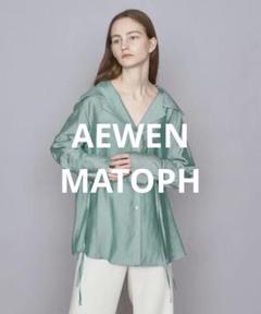 【美品】 AEWEN MATOPH RA/SI オープンカラーブラウス ライム AEWEN MATOPH（イウエン マトフ）の「＜AEWEN MATOPH（イウエン
