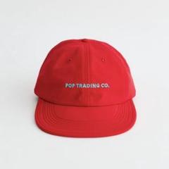 【新品】POP TRADING COMPANY ロゴナイロンキャップ REDのサムネイル