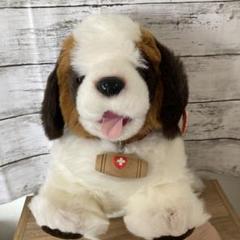 モンスイユ　日本製　セントバーナード？　犬　ぬいぐるみ　中古品 モンスイユ 日本製 セントバーナード？ 犬 ぬいぐるみ 中古品