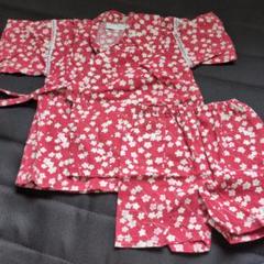 5-STEP-KID'S 赤い花柄 甚平 95cm
