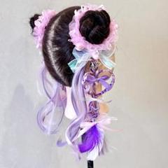 しなこちゃん♡ライブ♡ベビタピ♡原宿♡ウィピ♡キッズ♡ヘアゴムエクステ♡シュシュのサムネイル