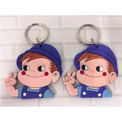 不二家 ペコちゃん ポコちゃん ドッグ キーホルダー 58個セット 美品 USED＊未使用品】不二家 ペコちゃん ポコちゃん キーホルダー 8
