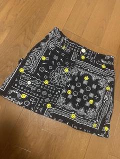 ★パーリーゲイツ★ペイズリー柄ミニスカート【サイズ00】ニコちゃん刺繍 ☆パーリーゲイツ☆ペイズリー柄ミニスカート【サイズ00】ニコ