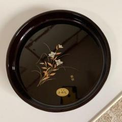 天然木製漆塗 時代漆器 在銘 鉄線唐草金銀蒔絵 高月 ゆがみ