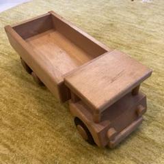 木製トラック型置物 全長約40cm