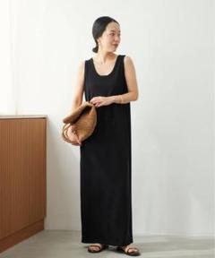 plage リブハーフスリーブワンピース　36 ブラック 追加予約》Rib ハーフスリーブ ワンピース 4（ワンピース