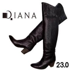 Diana ダイアナ 2wayニーハイロングブーツ 黒24センチ ダイアナ ニーハイブーツ ロングブーツ 黒 24.5cm - メルカリ
