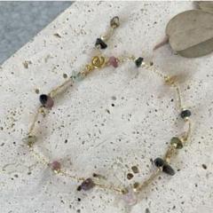ブレスレット 天然石ブレスレット チェーンブレスレット ハンドメイド