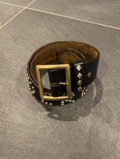 新品　テンダーロイン　tenderloin ベルト　黒　32 TENDERLOIN×HTC 本店限定 'T-STD BLT'スタッズベルト ナロー