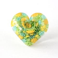 【最終価格】帯留め　ベネチアンガラス　ハンドメイド作品　箱付き　着物用品