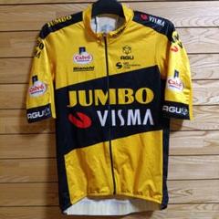 支給品　Jumbo visma　サイクルジャージ　AGU　ユンボヴィスマ　M 支給品 Jumbo visma サイクルジャージ AGU ユンボヴィスマ M