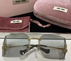Miu Miu サングラス ミュウミュウ ラウンド 円 丸 シルバーカラー 銀色 ws10447-1.jpg