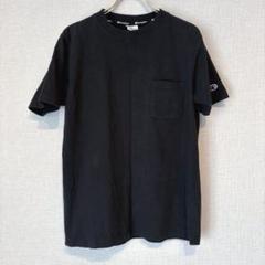 ✨綿100％✨ Champion Tシャツ S ワンポイント 定番 シンプル 黒