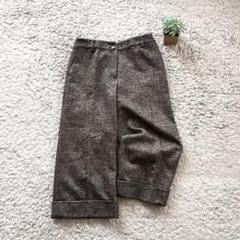 【GEORGESRECH】クロップドパンツ ヘリンボーン レーヨン混 ツイード