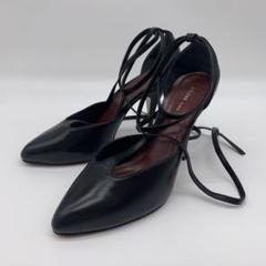 美品 CELINE フィービー期 Tストラップ レザー パンプス 黒 36.5