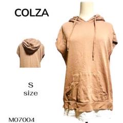 ★美品★COLZA コルザ フード付き ノースリーブ パーカー S カットソー